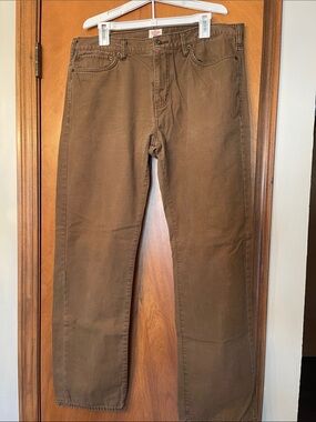 Dockers Men's Straight Jeans in Dark Brown